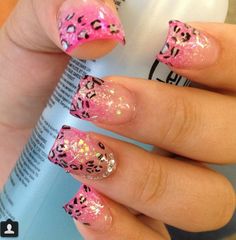 Cheetah Print Toe Nails, 2000s Halloween, Pink Halloween Nails, Epic Nails, Print Nail Art, Pink Cheetah Print, Leopard Prints