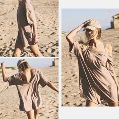 Another Fan Favorite From Free People Movement! Nwot New Without Tags Free People Movement Hot Shot Tee Romper In Mocha Latte (Tan) With Logo! Soft Fabrication With A Stretchy Feel, Scoop Neckline, Ribbed Trim, Patch Pocket Detail At Front, V Shaped Back, Dropped Sleeves, Raw Hemlines. Soft Romper Is Featured In An Oversized Fit And Shapeless Silhouette! Pockets At The Front V Shaped Back Detail (Can Be Worn With V In Front) Shorty Length 95% Cotton, 5% Spandex This Color/Size Is Sold Out At Fp! Beige Beach Tops With Pockets, Beach Beige Tops With Pockets, Spring Beachwear Tops For Lounging, Taupe V-neck Summer Tops, Beige Summer Tops With Pockets, Summer Beige Tops With Pockets, Summer Short Sleeve Lounging Top, Oversized Summer Tops For Lounging, Oversized Tops For Summer Lounging