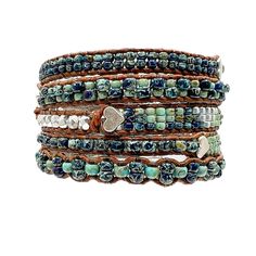 Bohemian Adjustable Wrap Bracelet With Round Beads, Adjustable Bohemian Wrap Bracelet With Round Beads, Festival Artisan Wrap Bracelet With Colorful Beads, Bohemian Silver Hand-strung Friendship Bracelets, Artisan Wrap Bracelet With Round Beads For Festivals, Bohemian Turquoise Braided Bracelets, Bohemian Turquoise Hand-wrapped Braided Bracelets, Bohemian Turquoise Hand Wrapped Braided Bracelets, Bohemian Hand Wrapped Turquoise Braided Bracelets