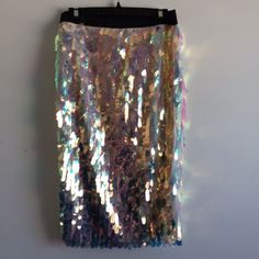 Nwt River Island Pencil Skirt Uk 14 (Us 10) Has Light Pink Underlayer And Shimmering Iridescent Sequins. Black Elastic Waistband Is 16 Inches Across But Has A Lot Of Stretch. The Body Of The Skirt Has Some Stretch As Well. 28 Inches Long. Summer Party Skirt In Iridescent Color, Multicolor Pencil Mini Skirt For Party, Pink Underlayer, Brown Pencil Skirt, Sequin Pencil Skirt, Faux Leather Pencil Skirt, Iridescent Sequin, Pink Iridescent, Houndstooth Skirt