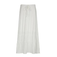 43131399798831|43131399831599|43131399864367 White Flared Maxi Skirt For The Beach, White Flared Maxi Skirt For Beach, Solid Flared Beach Skirt, Solid Color Flared Beach Skirt, Flared Skirt For Vacation, White A-line Skirt With Ruffled Details, Solid Color Midi Skirt For Beach, Beach A-line Lined Skirt, Pleated Maxi Skirt For The Beach