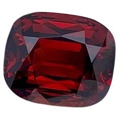 a square shaped red diamond on a white background with clippings to the side