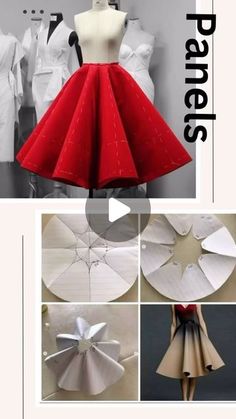 the instructions for how to make an origami dress