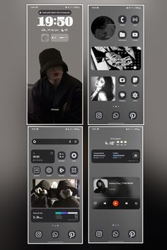 an image of a cell phone screen with various images on it and the number one in the bottom right corner