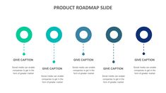 the product roadmap slide is shown with five options for each one to choose from