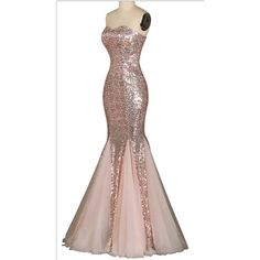 Women Strapless Sequined Sexy Mermaid Long Evening Dresses – STYLEGOING Pink Mermaid Dress With Sweetheart Neckline For Party, Party Evening Dress With Mermaid Hem In Tulle, Glamorous Tulle Mermaid Dress For Parties, Prom Season Mermaid Dress With Sequins And Sweetheart Neckline, Glamorous Fitted Tulle Mermaid Dress, Pink Sequined Mermaid Dress For Party, Strapless Sequined Mermaid Dress For Prom, Glamorous Strapless Sequined Mermaid Dress, Glamorous Strapless Mermaid Dress For Party