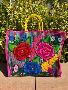 Vibrant Mercado Mexican Shopping Tote. Bring this beautiful tote shopping with you to  your favorite farmers market!  Beautiful and unique embroidery  Earthwise reusable mesh bag  Aprox Measurements: Height with handles: 19" Width 15.5" Depth 5" Please contact us with any questions Embroidered Rectangular Beach Bag For Everyday Use, Rectangular Embroidered Beach Bag For Everyday Use, Spring Embroidered Beach Bag, Embroidered Rectangular Beach Bag For Daily Use, Spring Embroidered Tote Beach Bag, Spring Embroidered Beach Bag Tote, Embroidered Rectangular Beach Bag, Rectangular Embroidered Beach Bag, Embroidered Tote Beach Bag For Shopping