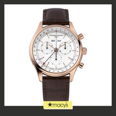 in stock Luxury Automatic Chronograph Watch For Business, Luxury Formal Chronograph Watch With Tachymeter, Elegant Leather Chronograph Watch, Luxury Chronograph Business Watch, Luxury Automatic Chronograph Watch For Formal Occasions, Elegant Leather Chronograph Watch With Round Dial, Luxury Business Watches With Subdials, Elegant Leather Chronograph Watch Accessories, Elegant Brown Chronograph Watch With Tachymeter