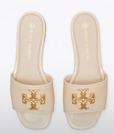 Designer Sandals Flat, Tory Burch Slides, Flat Platform Sandals, Sandals Flat