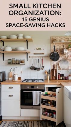 small kitchen organization 15 genius space saving hacks