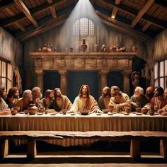 the last supper is depicted in this painting