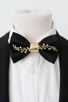 Black and Gold Satin Butterfly Bow Tie, Formal Black Bowties for Men Bowtie, Wedding Groom Bowtie Groomsmen Attire Gold Rhinestones Sequin - Etsy Black And Gold Formal Outfit Men, Black And Gold Bow Tie, Black Suit Gold Accent, Gold Bow Ties For Black Tie Events, Gold Bow Tie For Formal Occasions, Black Wedding Bow Tie With Adjustable Back, Black Wedding Bow With Tie Back, Gold Elegant Bow With Tie Back, Elegant Gold Tuxedo For Formal Occasions