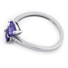 Top of ring height: 9.7mm

Top of ring width: 11.7mm

Band width: 1.9mm

Shank width: 1.5mm



Stone material: purple cubic zirconia

Stone shape: round & trillion cut

Total number of CZ stones: 8

Stone setting: prong & channel setting



Metal: 925 sterling silver

Plating: rhodium plated

Finish: high polish Purple Tanzanite Ring With Brilliant Cut, Purple Cubic Zirconia Birthstone Ring Round Cut, Trillion Cut Cubic Zirconia Ring With Center Stone, Purple Amethyst Ring With Brilliant Cut Cubic Zirconia, Purple Cubic Zirconia Round Cut Rings, Formal Purple Cubic Zirconia Birthstone Ring, Lavender Amethyst Ring With Cubic Zirconia, Purple Cubic Zirconia Sapphire Promise Ring, Channel Setting