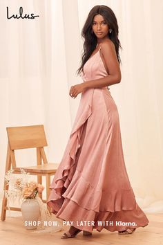 When you're invited to a wedding, the first thing you might do is get excited about the big day, but the second thing you'll probably do is wonder: What are you going to wear? Thankfully, Lulus is here to come to the rescue with plenty of wedding guest dresses that strike just the right balance between standing out and not upstaging the bride. We've got virtually every style option imaginable to fit any personality and occasion. Perfect Bridesmaid Dress, Maid Of Honour Dresses, High Low Maxi Dress, Romantic Fantasy, Mother Wedding Dress, Forever Rose, Fantasy Dresses, Burgundy Lace, Surplice Neckline