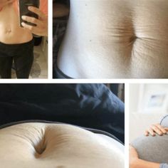 three pictures of pregnant women with cell phones and in the process of retouing their butts