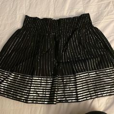 Skirt Cute And Nice. Never Worn. Definitely Good For A Good Time Out. Size Medium Metallic Lined Skirt For Summer, Metallic Summer Skirt, Metallic Skirt For Summer, Silver Spring Skirt, Casual Silver Bottoms For Night Out, Time Out, Women Skirts Midi, Good Time, New Color