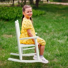 Give your little ones a cozy spot to relax with this adorable wooden rocking chair designed specifically for children ages 3 to 6. Crafted from sturdy, durable wood, this child-sized rocker offers a safe and comfortable rocking experience, whether placed on the patio, porch, or in a playroom. With a charming design that fits into any indoor or outdoor space, it's perfect for encouraging quiet moments of rest and relaxation. The smooth surface and rounded edges make it kid-friendly, while its stu Wooden Rocking Chair, Wooden Rocking Chairs, Wood Rocking Chair, Cozy Spot, Chair Ottoman, Playroom Furniture, Outdoor Rocking Chairs, Rest And Relaxation, Outdoor Store