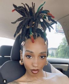 Loc Updos, Dyed Locs, Flips Hair, Loc Ideas, Diva Hair, Loc Inspiration, Short Locs, Short Locs Hairstyles