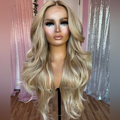 Luxury, Human Hair And Futura High Quality Synthetic Blended Fiber Wig. No Glue Needed Hd Lace Pre-Plucked Hairline With Baby Hair Easy Use. Soft Texture, Heat Resistant Up To 400 Combs And Adjustable Straps Inside 26 Inches. Lace Professionally Cut. Worn 1x. Perfect Condition. Smoke Feee Home. Fav Hairstyles, Hd Lace Wigs, Wig Color, Glueless Wig, Hair Easy, Hd Lace, Baby Hair, Soft Texture, Baby Hairstyles