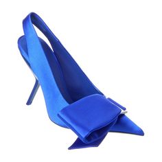 Price As Marked About The Brand: The Gancini, The Vara, And All The Icons In-Between. Please Note: B Indicates Narrow Sizing; C Indicates Standard Sizing; D Indicates Wide Sizing; M Indicates Medium Sizing. Made In Italy Erica Satin Slingback Pump In Blue Satin With Silver-Tone Hardware With Asymmetrical Bow Accents And Curved Heel Lightly Padded Leather Insole Smooth Leather Sole 4in Heel Please Note: All Measurements Are Approximate And Were Taken From A Size 7; Slight Variations May Occur. Ou Designer Blue Slingback Pumps With Pointed Toe, Luxury Blue Pointed Toe Slingback Pumps, Blue Pointed Toe Slingback Pumps Luxury, Elegant Blue Slingback Pumps For Party, Chic Blue Slingback Pumps For Evening, Blue Heels With Bow For Formal Occasions, Blue Bow Heels For Formal Occasions, Blue Formal Heels With Bow, Luxury Blue Slingback Pumps For Party