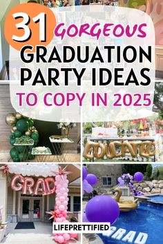 graduation party ideas food, graduation party decor, graduation party ideas decorations, graduation party themes, high school graduation party ideas, graduation party centerpieces, grad party. Grad Party Ideas College, Cute Graduation Party Ideas, Graduation Party Ideas Aesthetic, Aesthetic Graduation Party, Grad Party Ideas, Graduation Party Foods, Graduation Party Themes, Graduation Party Ideas