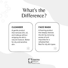 Unlock the secret to radiant skin! Let us guide you all through the subtle differences between cleanser and face wash. Your skincare journey begins with understanding the basics. 🌟✨ #yantrasalon #topsalon #premiumsalon #followforfollowback #tips #Skincare101 #CleanserVsFaceWash #SkinCareBasics #RadiantSkinSecrets #BeautyTips #SkincareRoutine #HealthyGlow #SkinEducation #ClearSkinGuide #SkincareEssentials #DailySkincare #BeautyKnowledge #GlowingSkinTips #SkincareDifference #HealthySkinJourney #BeautyEducation How To Wash Face, Makeup Knowledge, Best Exfoliators, Facial Routine, Gentle Face Wash, Skin Lightener, Skin Care Basics, Facial Routines, Content Creating