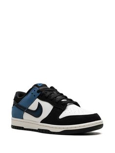 Find NIKE Dunk Low Industrial Blue Sneakers on Editorialist. white/black/blue leather/suede panelled design embroidered logo to the rear branded footbed logo patch at the tongue signature Swoosh logo detail front lace-up fastening perforated toebox round toe flat rubber sole These styles are supplied by a premium sneaker marketplace. Stocking only the most sought-after footwear, they source and curate some of the most hard to find sneakers from around the world. Blue High-top Sneakers With Logo Patch, Sporty Basketball Shoes With Logo Patch, Blue Urban Sneakers With Contrast Sole, Urban Blue Sneakers With Contrast Sole, Nike Blue High-top Skateboarding Sneakers, Blue Urban Custom Sneakers With Contrast Sole, Sporty Leather Sneakers For Skateboarding, Blue Sneakers With Contrast Sole For Skateboarding, Blue Leather Basketball Shoes For Streetwear