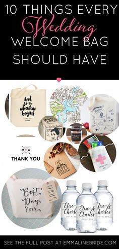 the top 10 things every wedding welcome bag should have