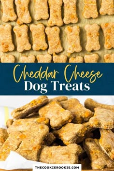 homemade cheese dog treats with text overlay