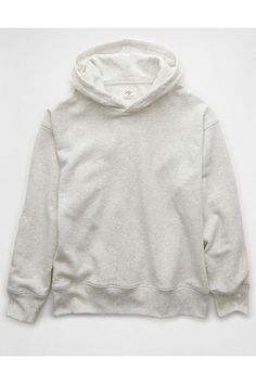 Structured heavyweight fleece/Hooded/Ribbed cuffs & hem Heather Grey Hoodie With Ribbed Cuffs And Cozy Fit, Heather Grey Cozy Fit Hoodie With Ribbed Cuffs, Clothes Wishlist, White Jeans Men, American Eagle Hoodie, Athletic Fit Jeans, Dream Jeans, Curvy Jeans, Loose Jeans