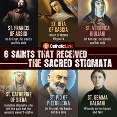 six saints that received the sacred stigma