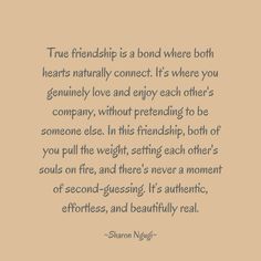 a quote that says true friend is a bond where both hearts naturally connect