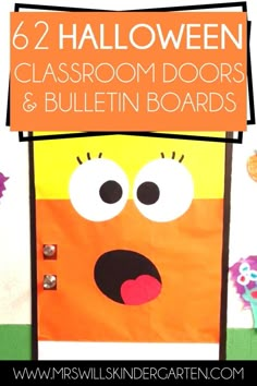 a bulletin board with the words, halloween classroom doors and bulletin boards