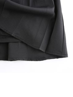 Preppy Style Casual Letter Embroidered 90s Pleated Skirt Korean Streetwear Fashion High Waist Mini Skirt For Women PHOTO SIZE BUST WAIST HIP SHOULDER LENGTH SLEEVE S 64 38 M 68 39 L 72 40 UNIT: cm NOTE:1. 1 inch=2.54 cm. Please follow the size chart to select the size. Do not select directly to your habits.The size may have 2-3 cm differs due to manual measurement.2. If you feel difficult to choose the size ,you can feel free to contact us, we will give you some suggestion,but it is for you refe Black Asymmetrical Pencil Skirt For Party, Fitted Black Skort, Black Mini Skirt Skort, Black High Waist Pencil Skirt For Summer, High Waist Black Skort For Spring, Black Skirted Bottoms, Black Solid Color Mini Skirt For Workwear, High Waist Black Pencil Skirt For Summer, Black Asymmetrical Skirt For Spring