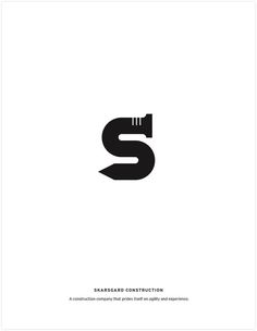 the letter s is made up of black letters and an image of a toothbrush