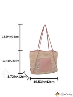 BirdinBag - Stylish Womens All-Purpose Tote Bag for Casual Fashion Chic Womens Fashion, Vacation Bag, Beach Tote Bag, Straw Handbags, Beach Activities, Fashion Tote Bag, Word Wrap, Tote Bag Pattern, Beach Tote Bags