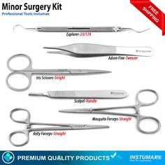 INSTUMAX Minor Surgery Kit Medical Surgical Lab Instruments Students Biology Dissection  🐾 100% Stock available 🐾 Dispatched within 24 hours.✈️ 🐾 Are you looking for a Veterinary Dissection Kit of Tools, including forceps, scissors, needle holder, Mayo Hegar, Adson tweezers, and more? Our Micro Vets Surgical Instruments Set provides top-quality tools for veterinary procedures. 🐾 We provide quality instruments 🐾 At wholesale prices. #SutureRemoval, #SutureCutting, #Surgical, #WoundTraining, #Suturing, #FirstAid, #Veterinary, #DressingForceps, #SuturePractice, #DentalLaboratory, Dentistry #VeterinarySurgery #DissectionKit #VetInstruments #MicroVets #VeterinaryTools #SurgicalInstruments #VetSurgery #AnimalHealth #PetCare #VetClinic #VeterinaryMedicine #AnimalSurgery #VetSupply #VetTech # Suture Kit, Surgical Tools, Nursing School Inspiration, Veterinary Surgery, Surgery Instruments, Cuticle Pushers, Interventional Radiology, Lab Instruments, Surgical Technologist