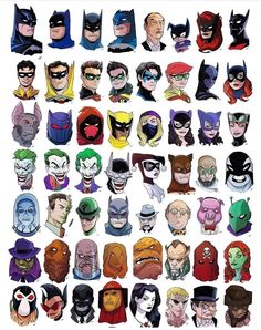 the many faces of batman and their characters