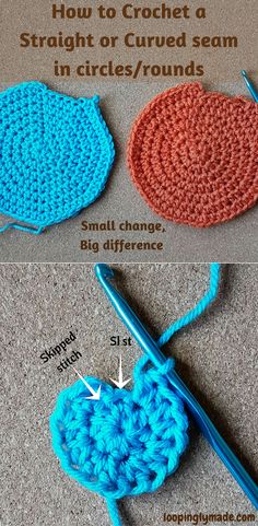 the crochet pattern is shown with instructions to make it look like an oval