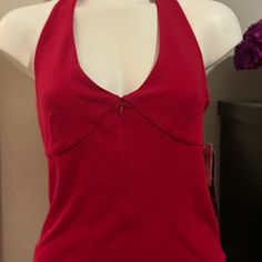 This Is A Teen Shirt But Can Be Worn By Smaller Framed Adult Chic Red Halter Neck Top, Red Fitted Halter Neck Top, Fitted Red Halter Neck Top, Casual Red Halter Neck Top, Fit Portfolio, Red Shirts, Red Halter Top, Shirts For Teens, A Teen