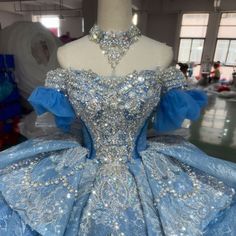 Jancember Luxury Quinceanera Gown For Girl 2024 Organza Beading vestidos de Quinceanera XXZ06 (Customer Link) Luxury Blue Quinceanera Dress With Fitted Bodice, Crystal Blue Quince Dress, Baby Blue Quinceanera Dresses Quincedresses.com, Blue Off-shoulder Quinceanera Dress, Blue Sequin Quinceanera Gown, Gown For Pregnant Women, Dress Quinceanera, Bridal Women, Neck Wedding Dress