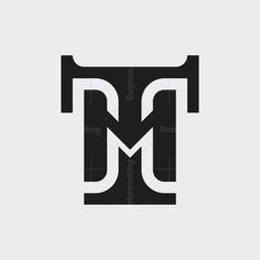 the letter m is made up of black and white letters, which appear to be overlapping