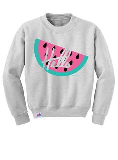 Summer 2014, Blouse Styles, Grey Sweatshirt, Festival Fashion, Watermelon, Sweatshirts Women, Sweater Shirt, Graphic Sweatshirt