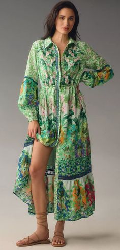 #ad Premium Anthropologie Long-Sleeve Buttondown Maxi Shirt Dress, Fashion Womens Dresses Floral Summer Dresses, Wedding Guest Fashion, Flowy Summer Dresses, Hijabi Style, Maxi Shirts, Party Clothes, Fabulous Fall, Teacher Style, Maxi Shirt Dress