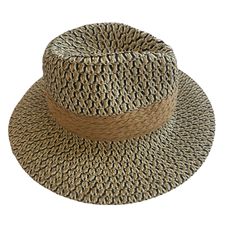 Bonita Paper Straw Straw Hat with Inset fringe band One size fits most 3” Flexible brim for medium sun shade 13.0" circumference 4.5" Crown Adjustable tie inside liner 100% HANDMADE, HANDWOVEN, AND SUSTAINABLE: Made from 100% natural fibers Due to the use of natural fibers, the hat is not made to be used or submerged in the water Vacation Fedora Sun Hat In Woven Toquilla Straw, Woven Fedora Sun Hat For Vacation, Woven Toquilla Straw Fedora For Vacation, Vacation Fedora Sun Hat In Paper Straw, Woven Fedora Hat For Vacation, Casual Woven Fedora Sun Hat, Adjustable Black Straw Hat Made Of Paper Straw, Casual Braided Hat For Vacation, Casual Adjustable Fedora For Warm Weather