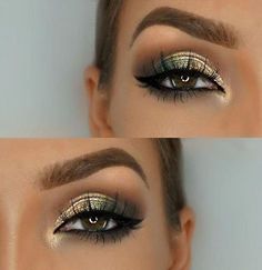 Glitter Brows, Glitter Makeup Looks, Brown Eyeshadow, Make Up Looks, Eyeshadow Tutorial, Fall Makeup, Glitter Makeup, Eye Make