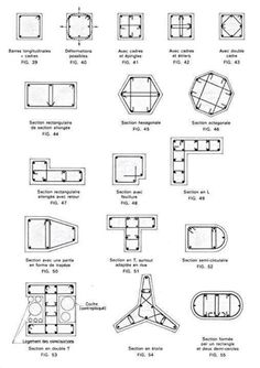 the plans for an airplane are shown in black and white, as well as other diagrams