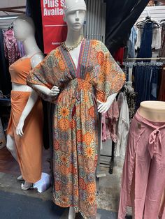 Beautiful bohemian romper in s/m and L/XL Bohemian Printed V-neck Jumpsuits And Rompers, Chic Orange Jumpsuits And Rompers For Vacation, Chic Orange Jumpsuit And Romper For Vacation, Chic Orange Beach Jumpsuits And Rompers, Casual Patterned Jumpsuits And Rompers For Vacation, Casual Flowy Floral Print Jumpsuits And Rompers, Chic Orange Jumpsuits And Rompers For Beach, Casual Flowy Jumpsuits And Rompers With Floral Print, Flowy V-neck Jumpsuit For Day Out