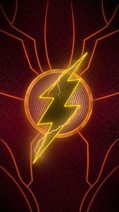 the flash logo is shown in neon colors