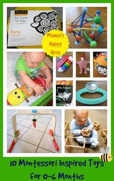 montessori inspired toys for 6 - 6 months